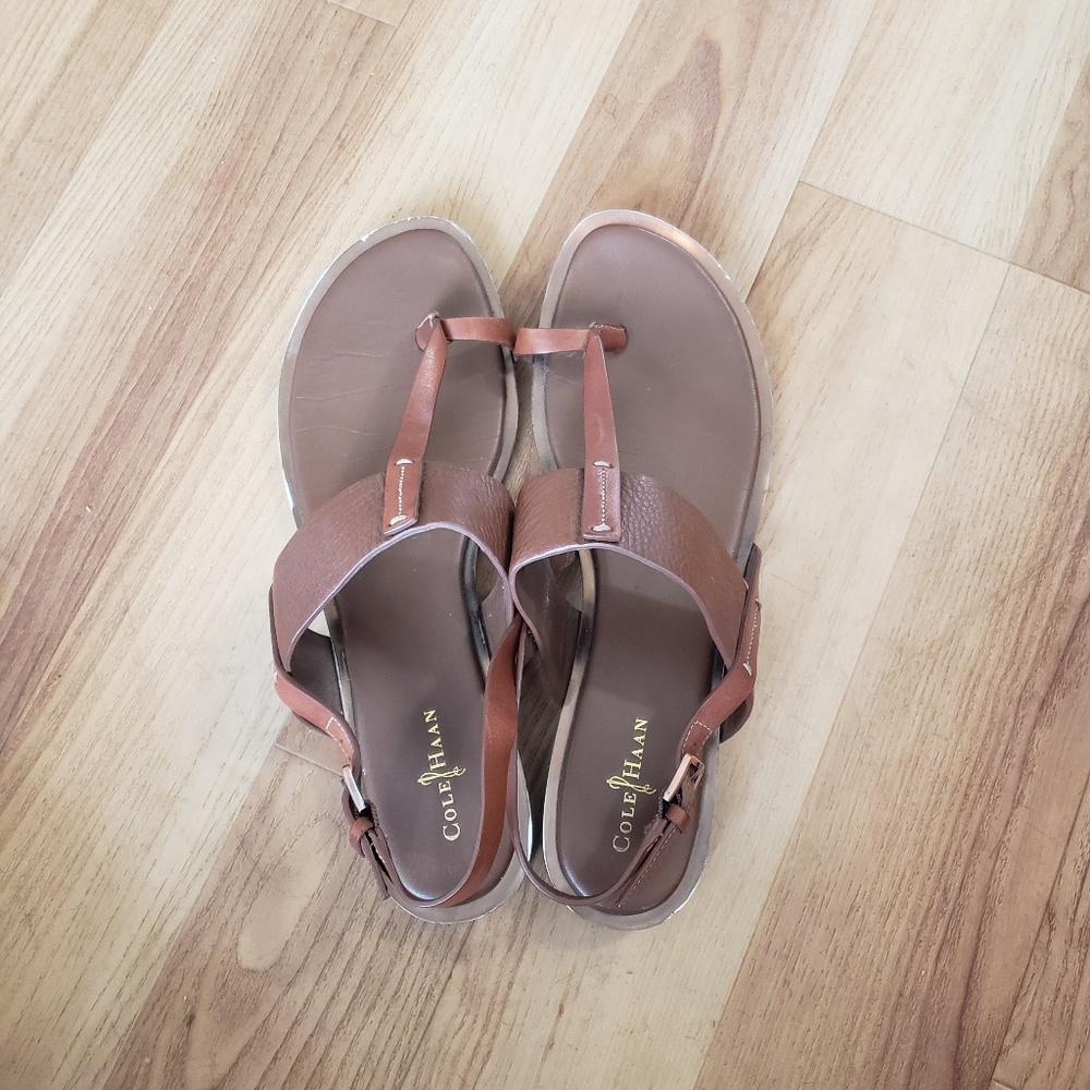 Brown Leather Cole Haan Sandals